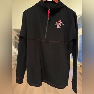 SDSU Aztecs women’s 1/4 zip bedazzle top